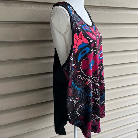 •Loveu Dear• Sugar Skull Workout Tank Top - Size 2X - Picture 4 of 9